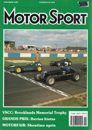 MOTOR SPORT 1989 NOV - ALFA 164, SUNBEAM ALPINE, JAGUAR XJ6 4L